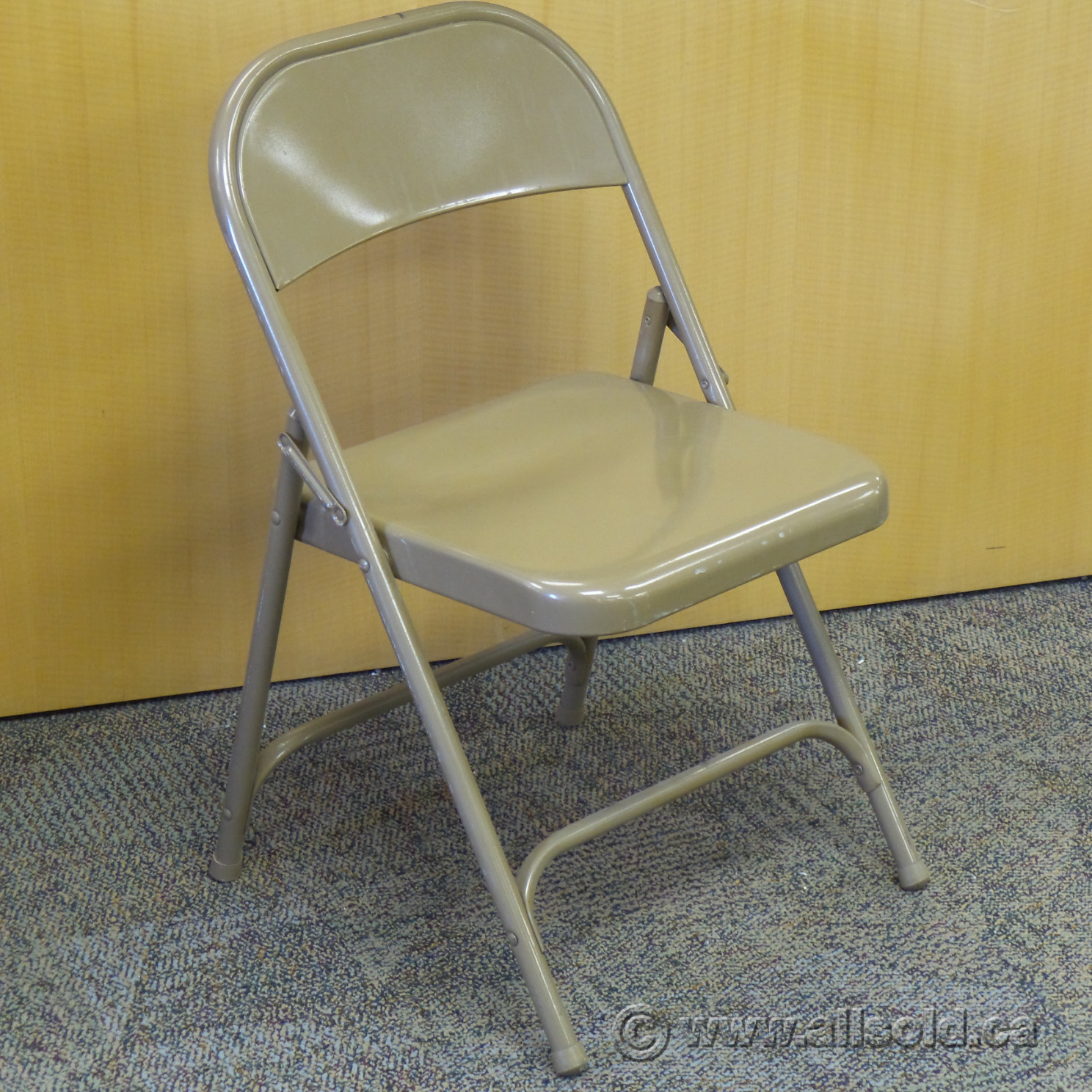 Virco 162 Golden Bronze Metal Folding Chair Allsold.ca Buy & Sell